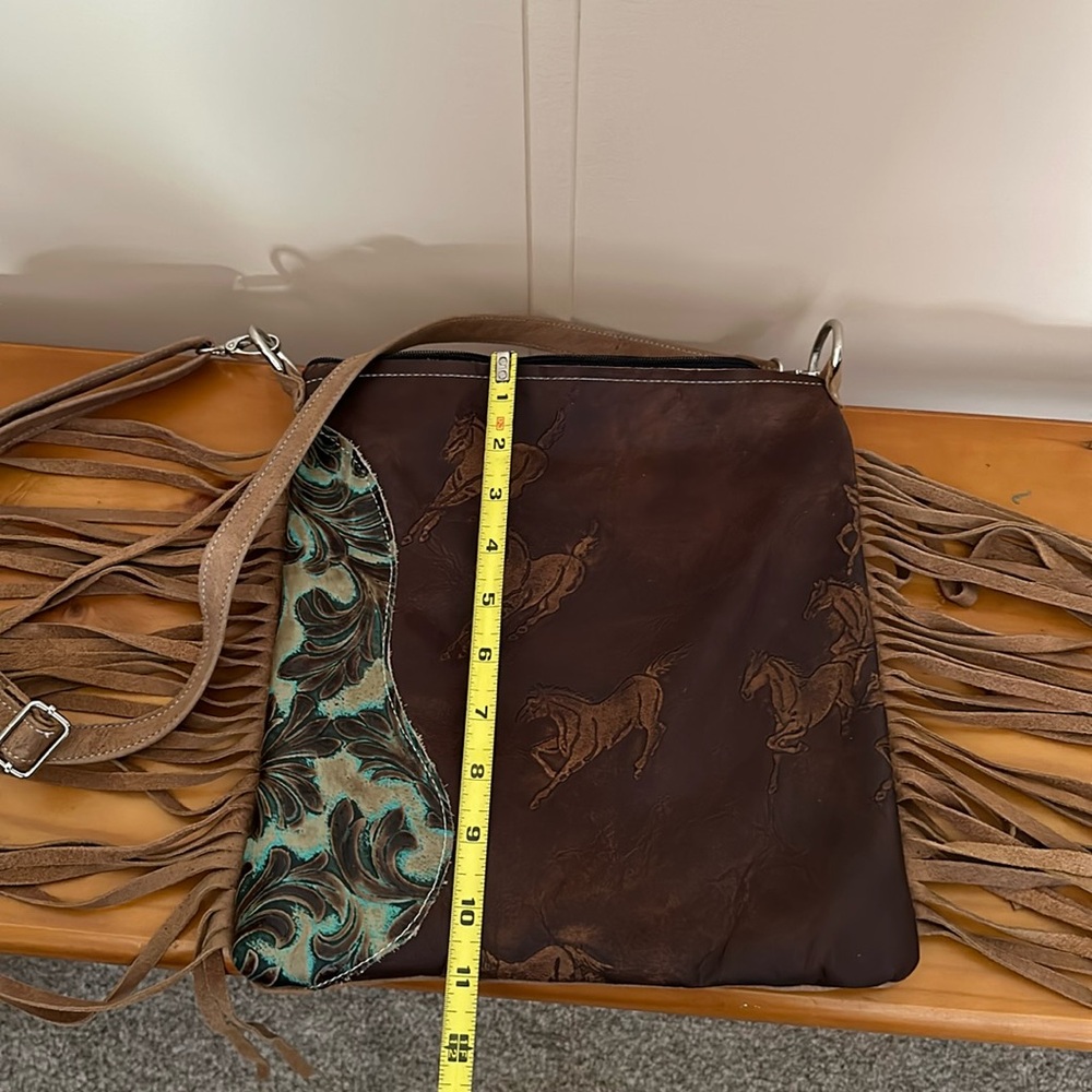 Western leather purse set